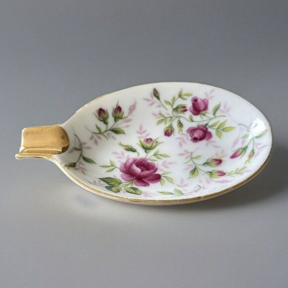 Lefton Other - Vintage Lefton Personal Porcelain Ashtray with‎ Floral Design